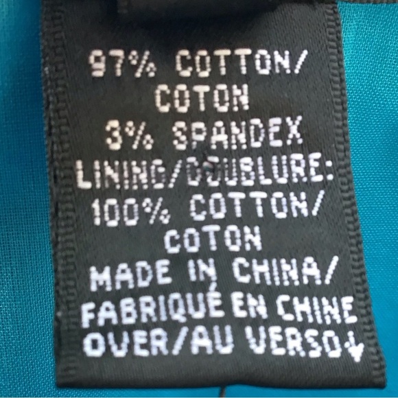 Ellen Tracy Exclusively For Bloomingdale’s Turquoise A Line Skirt Size 4 - Picture 7 of 8